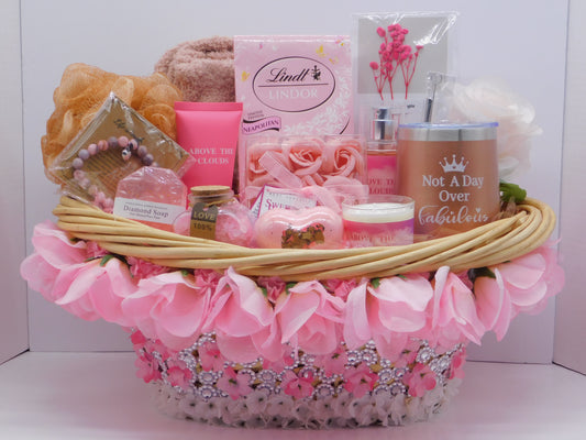 Pink Spa Gift Basket